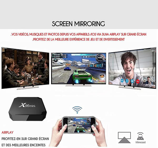 X96 Mini iptv Multimedie Streaming Android 9.0 Boks / 4K-XF17-