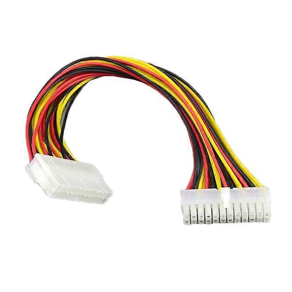 24-pin hann til 24-pin hunn PC PSU Strømadapter ATX Forlengelseskabelkontakt