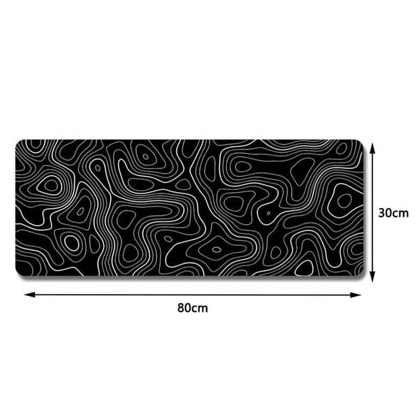 Gaming Musemåtte 800 x 300 mm Kunstnerisk Kurve Musemåtte Store Syede Kanter