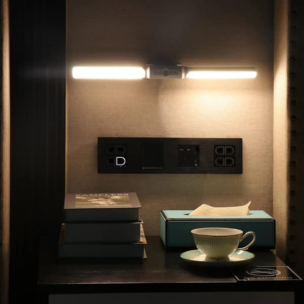 LED-skrivebordslampe, USB-genopladelig bordlampe, trinløst dæmpbar &