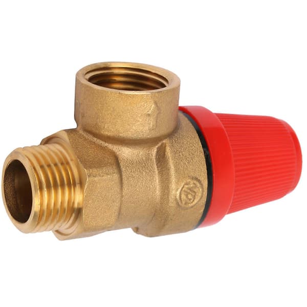 G1/2'' Premium Brass Safety Valve DN15 Thread Spring-Loaded Boiler Safety Valve (3 bar DN15)