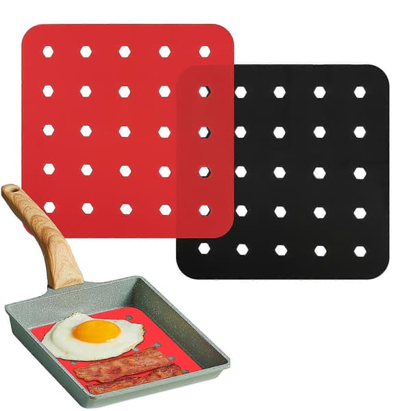 7,5 tommer genanvendelig liner måtte non-stick dampmåtte madlavningsværktøj køkken bageplade rød