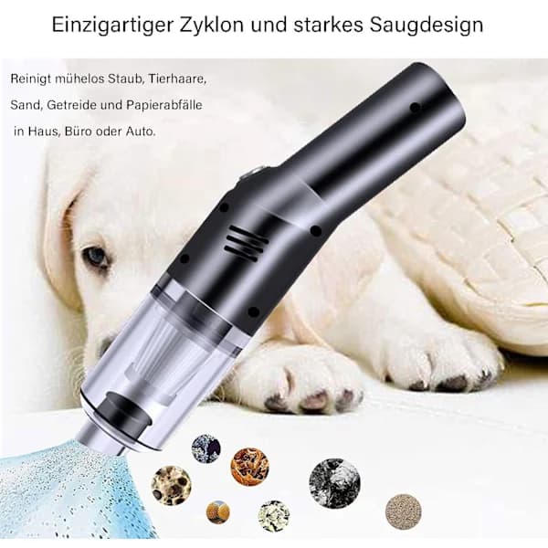 Handheld Vacuum Cleaner, Cordless Handheld Vacuum for Car, USB Rechargeable, Portable [co]