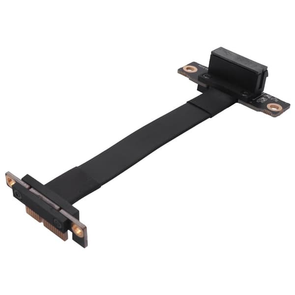 Dobbel PCIE X1 forlengelseskabel 90 graders rett vinkel PCIe 3.0 X1 til