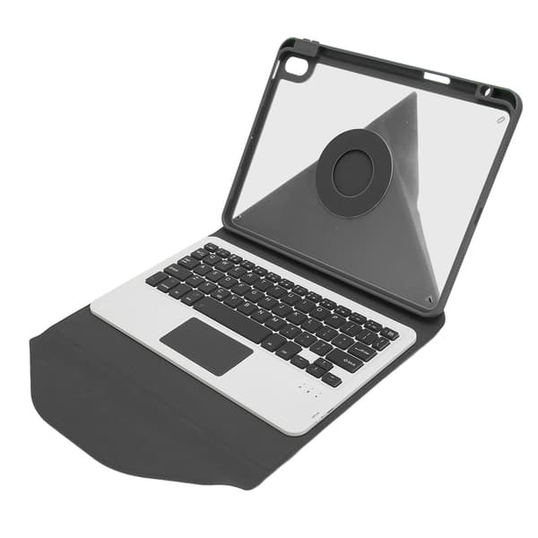 Keyboard Case with Wireless Keyboard, Trackpad, Built-in Pen Holder, Keyboard Case for IOS Tablet 9 8 7 Black