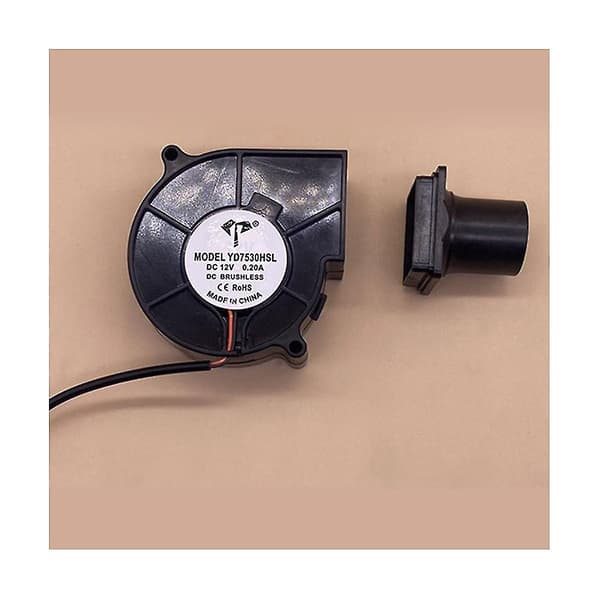 Ny 5v 75mm 9733 Turbo Blæser med Luftkanal USB-stik med Hastighedsregulator Køleblæser