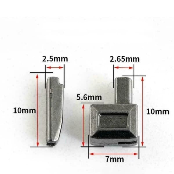 10 stk. metal lynlåsstopper reparationslynlåsstopper