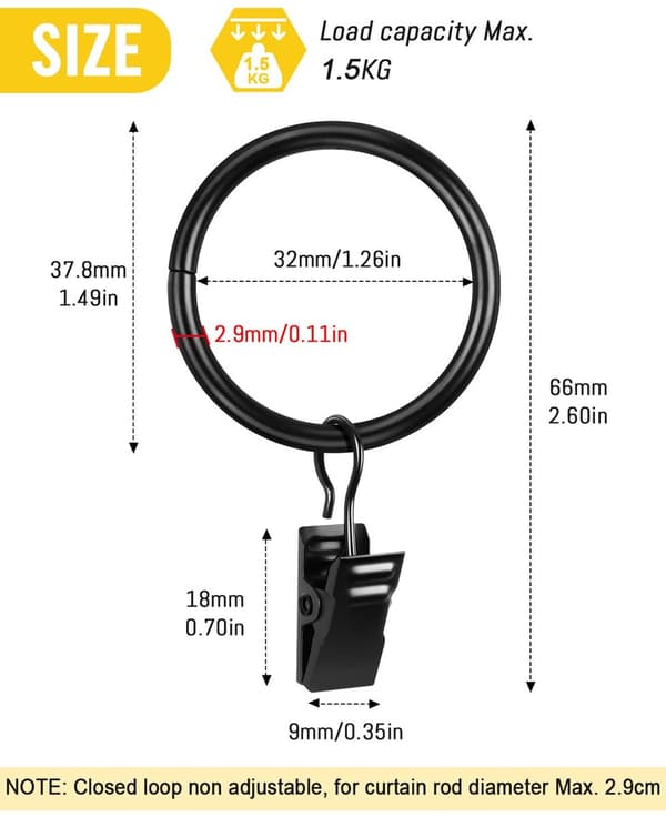 Verhorenkaat ja koukut, 25 osaa metallia, 32mm