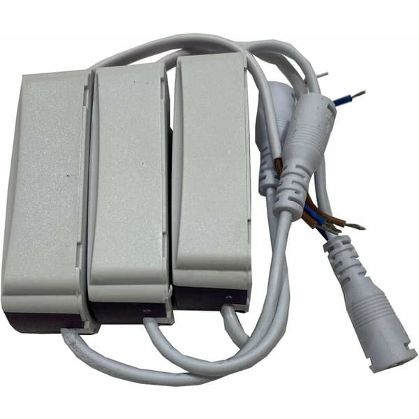 3-pack 18W-24W DC-drivrutinstransformator för LED-downlights, multivolt-ingång 85-265V AC, utgång 36-72V DC 240-260mA