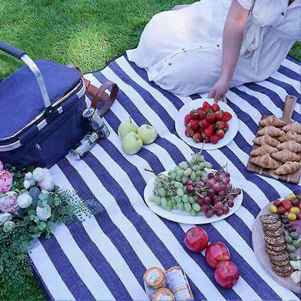 2 Pcs Waterproof Beach Blankets Camping Blankets Sandproof Belt Handles Suitable for Picnics, Beaches
