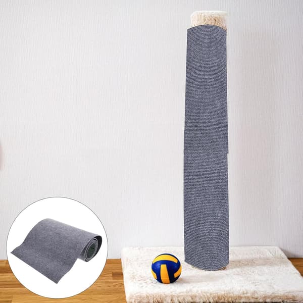 Selvklebende klorematte for katter stor Trimmbar teppebeskyttelse kattetre møbler og klorestolpe slitesterk lett Katteklorebeskyttelse i mørkegrå -