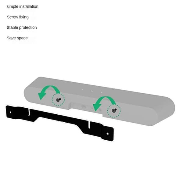 Soundbar Mount for Ray, Floating Wall Mount Bracket for Ray Essential Soundbar Under TV with Screws