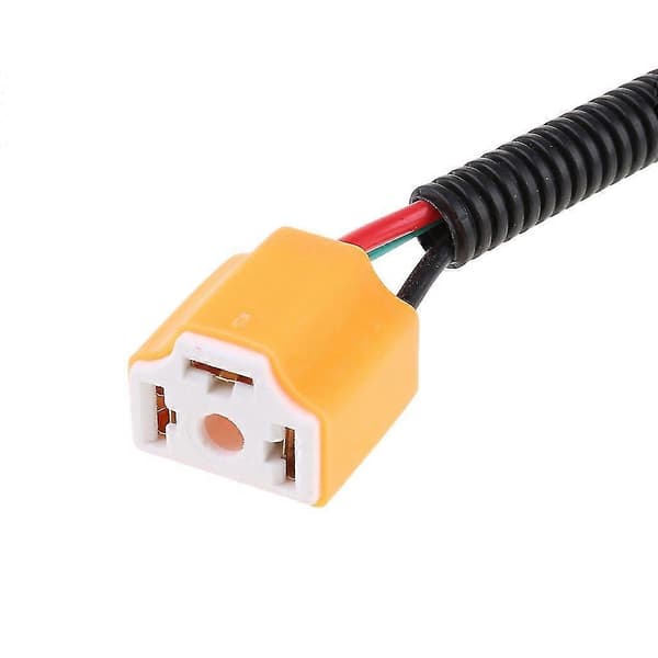 2 stk. bilbelysning H4 9003 keramisk ledningsnetstik kabler forlygte