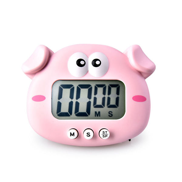 2-pack magnetisk timer, mekanisk kökstimer, elektrisk timer, magnetisk kökstimer, matlagningstimer, tecknad kökstimer