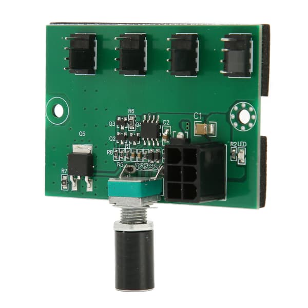 Chassiventilator Hastighedsregulator Hub DC 12V PWM 4 Kanal Ventilatoradapter til 4pin 3pin 2pin PC Ventilator