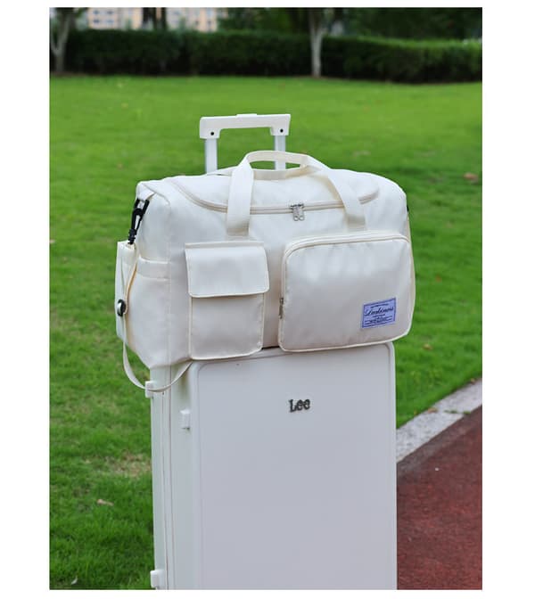Multifunktionell Reseväska med Skofack Beige Beige