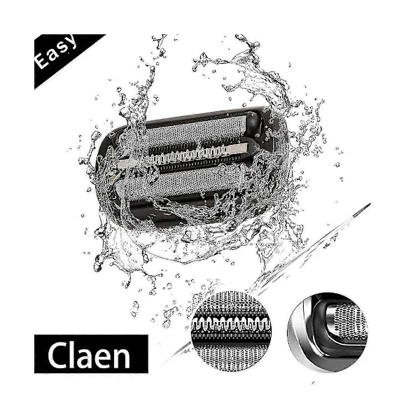 2-pack Series 5/6 53B Ersättningshuvud för Braun Elektrisk Folieskärare 5020Cs 5018S 5035S 5049Cs 5050Cs 6020S 6040Cs