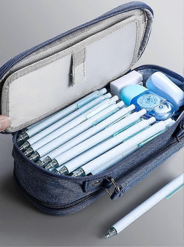 Large Capacity Pencil Case, Multifunctional Stationery Storage, Handheld Pen Pouch