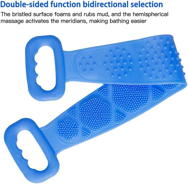 Multifunctional Soft Silicone Bath Belt, Back Scrubber Bath Towels, ZQKLA