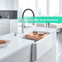Portable Liquid Soap Dispenser with Pump, Silver, for Under-Sink Installation, 300ml