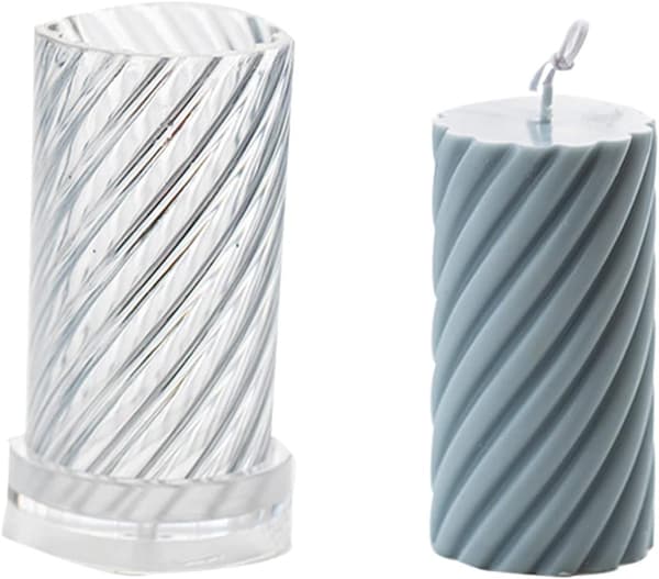 Spiralformad cylindrisk ljusform, 3D-ljusform, cylindrisk gänga