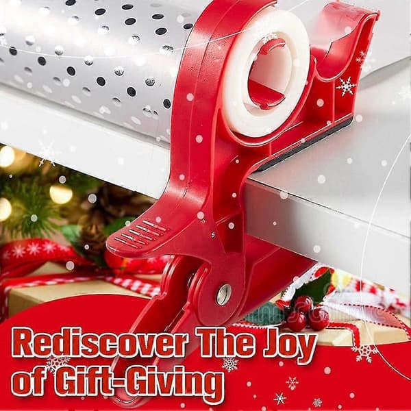1 Pair Packaging Dispenser Table Model Gift Wrapping Tool Tape Dispenser Paper Roll Holder Grey