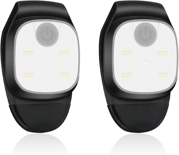 LED-otsalamppu rintalamppu 2 kpl juoksulamppu 4 valaistustilalla