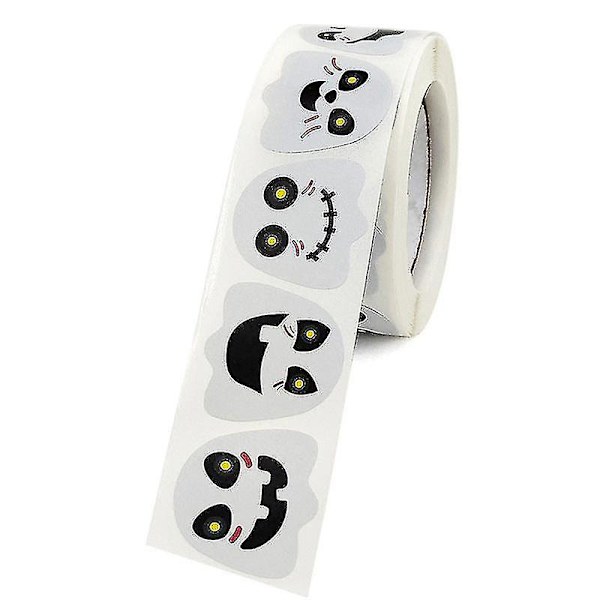 2x500 st Christmas Ghosts Rolling Stickers Candy Envelopes Gift Decorative Labels