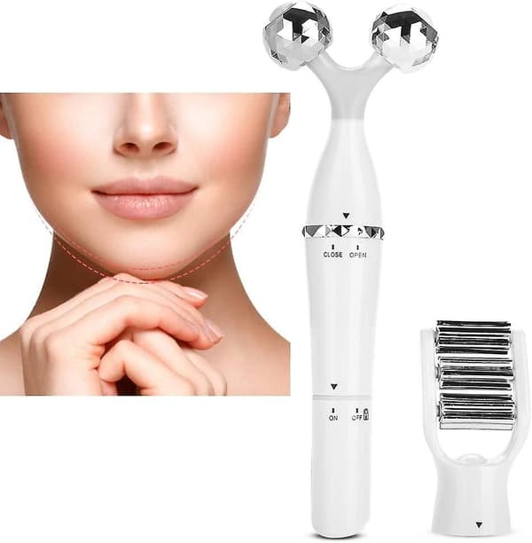 3-i-1 Ansigtsmassage Roller, 3D Roller Massager Ansigte, Hudpleje Ansigtsmassage Professionel Elect