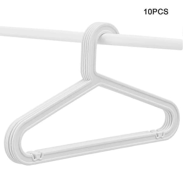 10-pack Standard PP Hanger Lightweight Shirt Hanger for Everyday Use Black