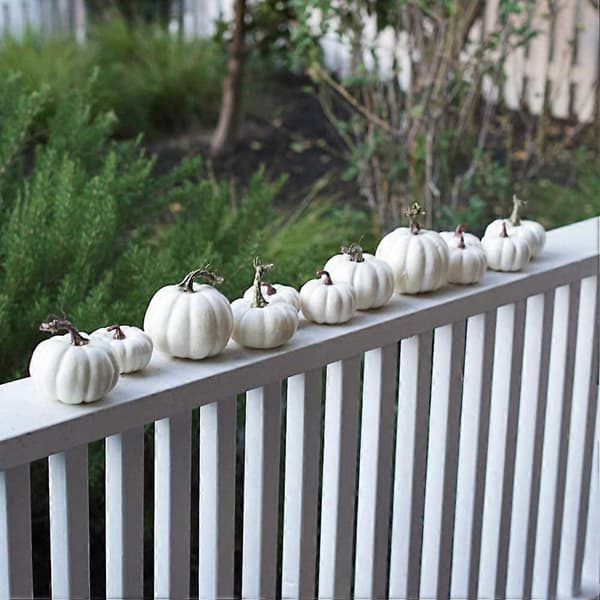 6 stk. Halloween skum græskar dekoration, forskellige størrelser