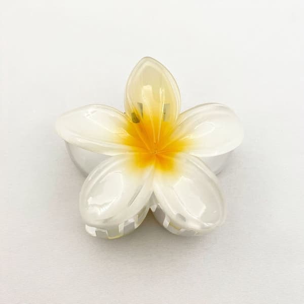 Hårklämma Blomma Stor - Lyxigt Hårspänne - Bröllop - Hawaii - Set med 3