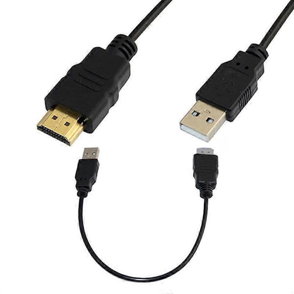 20 tommer HDD A Han til USB 2.0 Han Adapter Konverter Opladerkabel