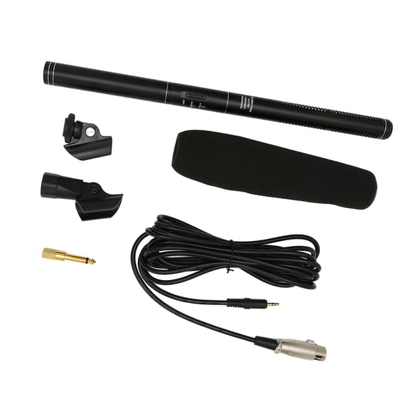 Wired Interview Microphone in Aluminum Alloy, Professional Noise Reduction, Handheld Reporting Microphone