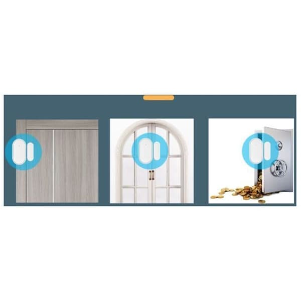 Kjøleskap fryser alarm sensor Døråpningssensor Hvit 6,5x3,4x1,7cm