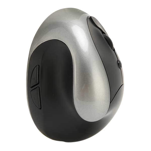 Wireless Vertical Mouse 2.4GHz Precise Control 800 dpi 1600 dpi 2400 dpi Ergonomic Design Wireless Mouse for Home Office Gray