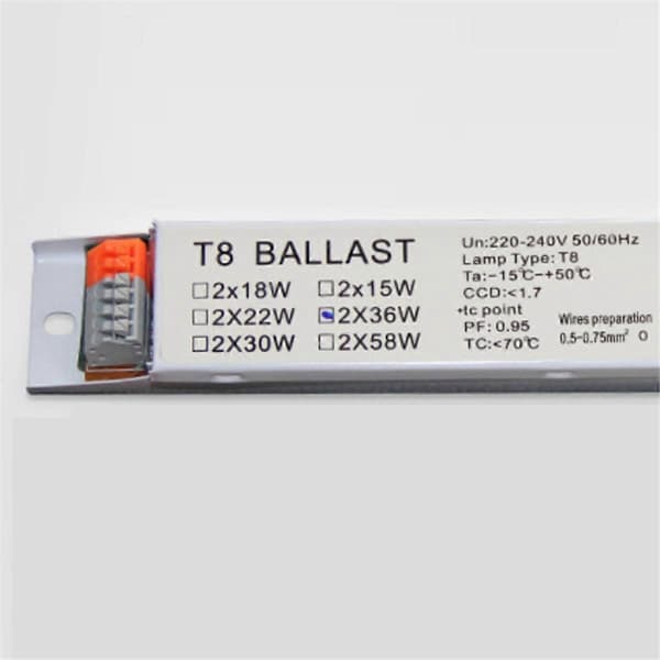 T8 2x36W Electronic Ballast for UV Germicidal Lamp, Fluorescent Lamp for Iron Sheet Office Supplies