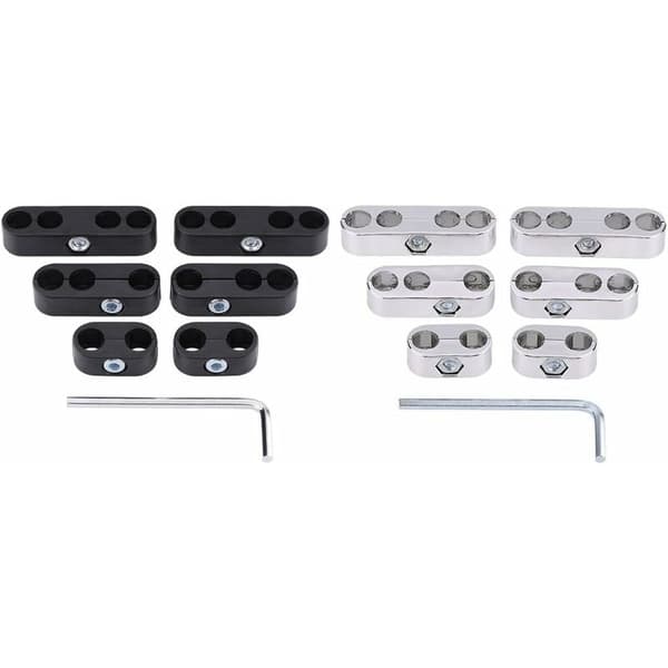7mm/8mm Spark Plug Wire Separator Kit Engine Spark Plug Wire Holder (Silver)