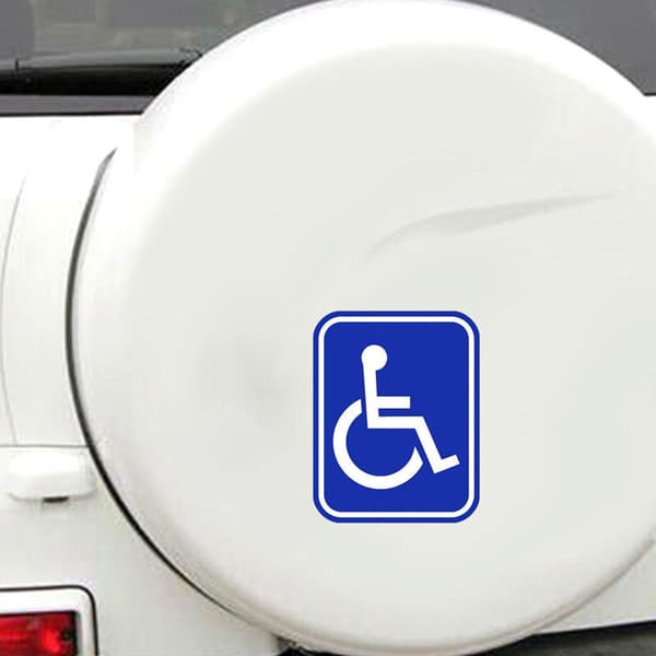 #Invalidikyltti 1 kpl Ulkokäyttö Auto Pakettiauto Kuorma-auto Invalidisymboli Pyörätuoli#