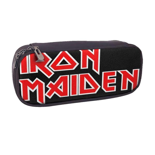 v452 Iron Maiden Pennfodral Vattenresistent Syntetiskt Läder Organizer för Daglig Användning b452