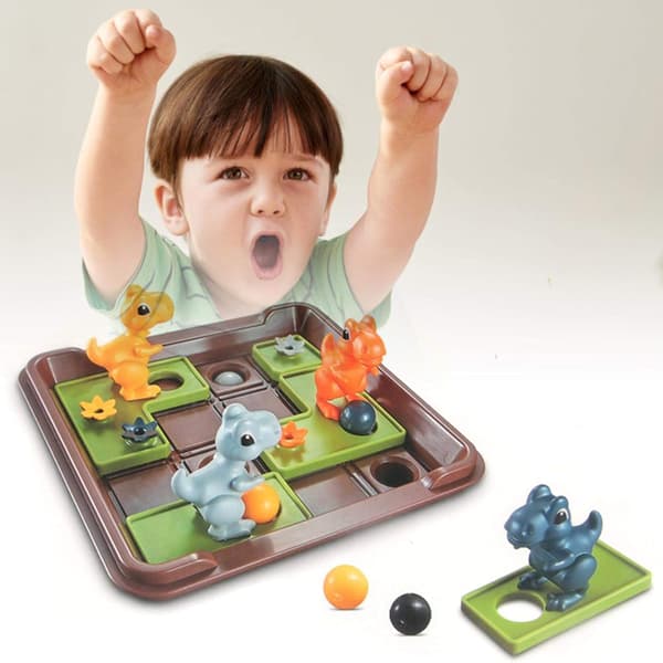 Puzzle Board Game Interest Moving Dinosaur Chess Interactive