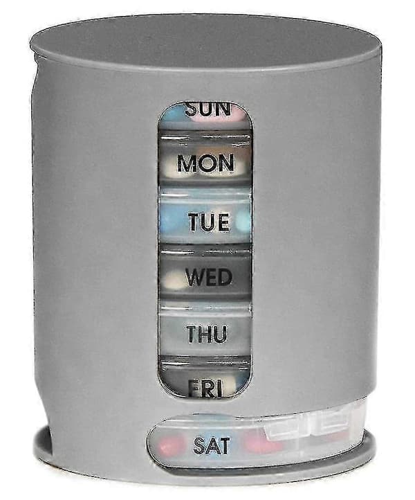 Medisindispenser 7-dagers tablettboks Ukesdispenser Pilleboks Pilleboks