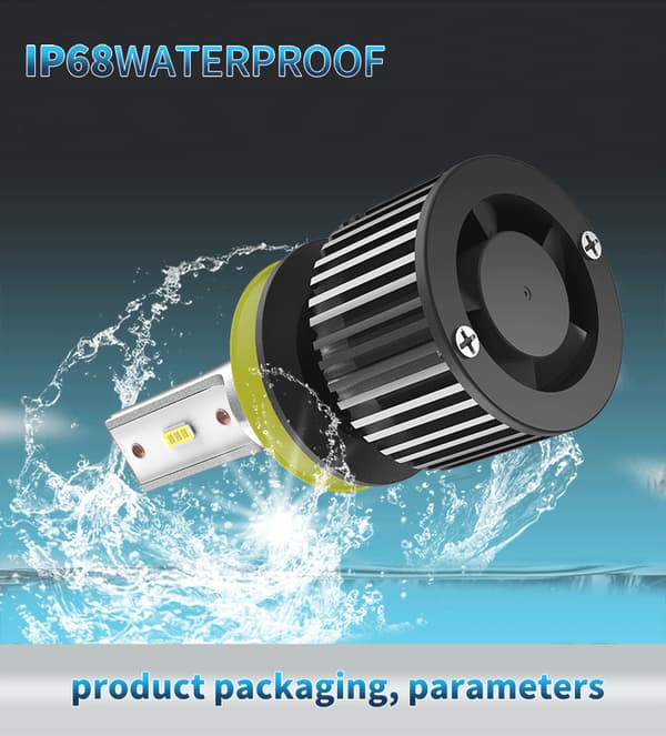 2PCS-70W 12000LM Car Headlight Anti Error, Auto Motorcycle Replacement Bulb 6000K CSP Chips for Halogen and Xenon Lamps