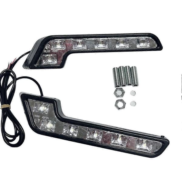 2X 12V Super Sterk DRL LED Kjørelys for Biler Auto Vanntett LED Kjørelys Tåkelys