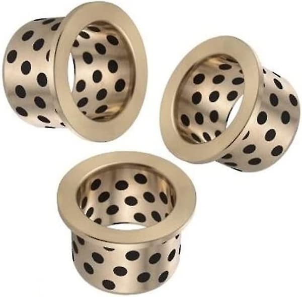 Yu Fangl 5 Pieces Flanged Bronze Graphite Impregnated Graphite Bushings Yu Fangl (Outer Diameter: 16 x 2 mm