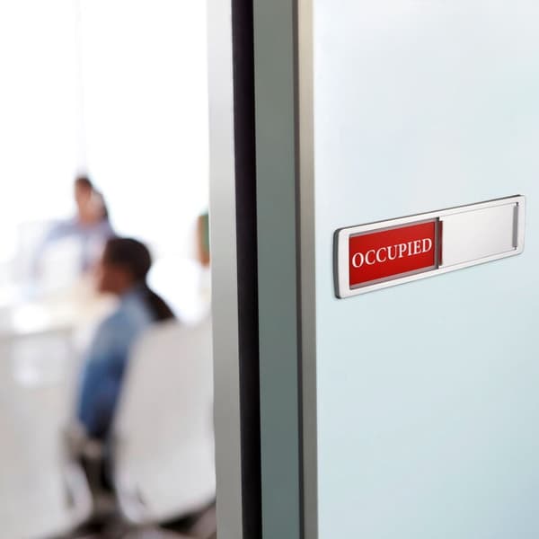 Magnetic Office Door Sign with Knocker, Compatible with Various Brands, 1 Piece
