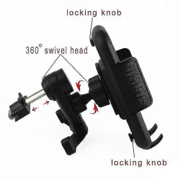 Biltelefon Clip Holder Luftventil Stativ Støtte Telefon Mobiltelefontilbehør