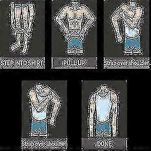 Men's Compression Shirt to Hide Gynecomastia/Man Boobs White L white L