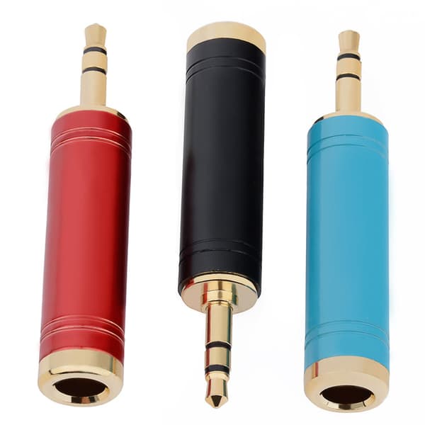 Full Copper 3.5 Turn 6.5 mm Audio Adapter Headphone Microphone Speaker Jum