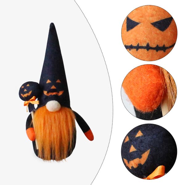 Halloween/2-pak dværgfigurer/dekorationer/ansigtsløse dukker vindue